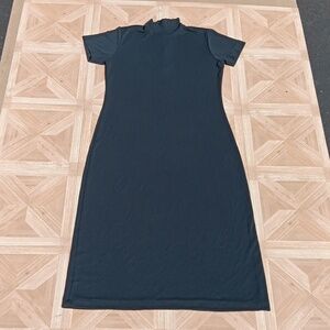 Banana Republic high neck black stretchy dress size L